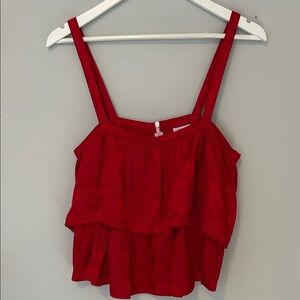 Koch Red Layered Women's Top